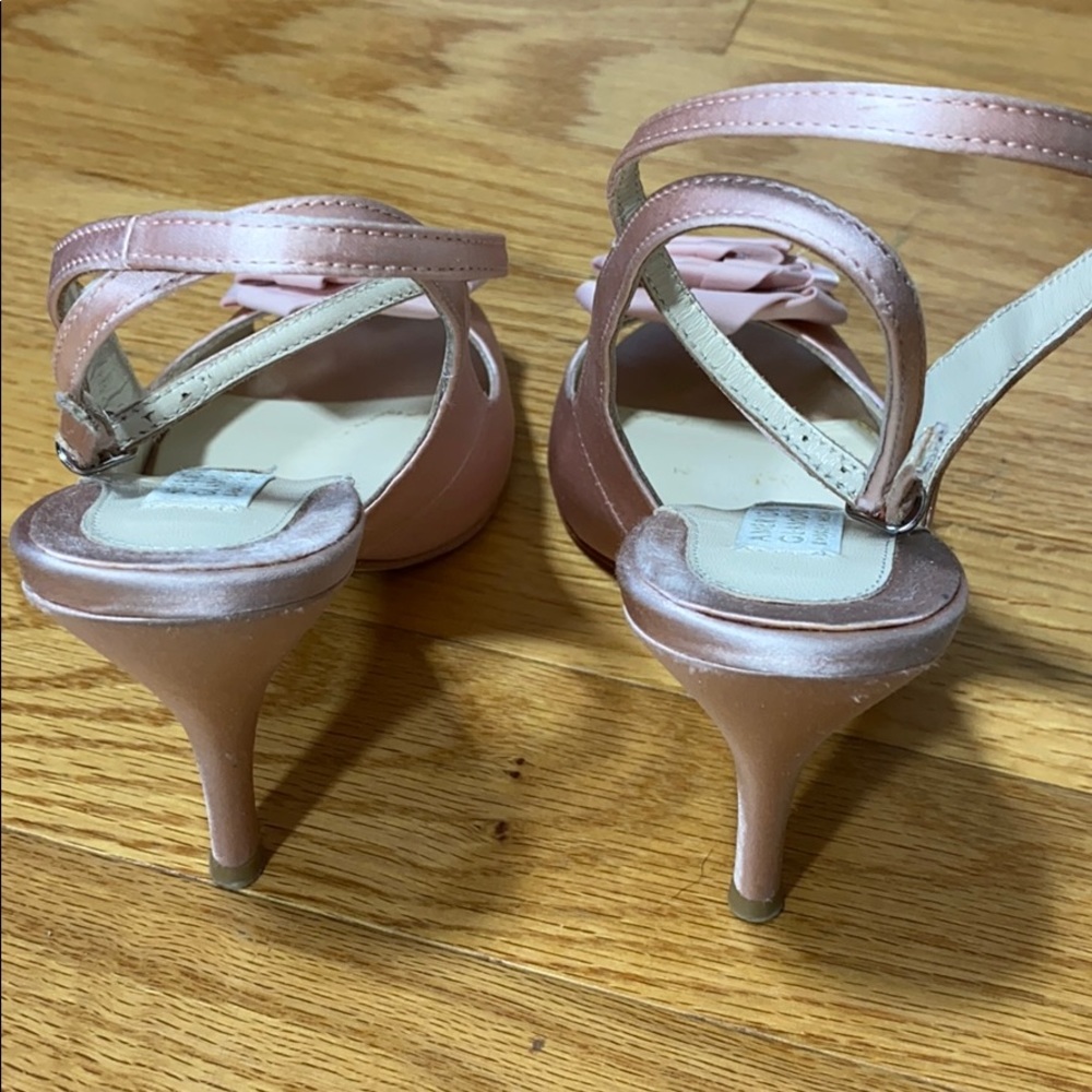 American Glamour Badgley Mischka Pink Heels Size 7 - Picture 3 of 13